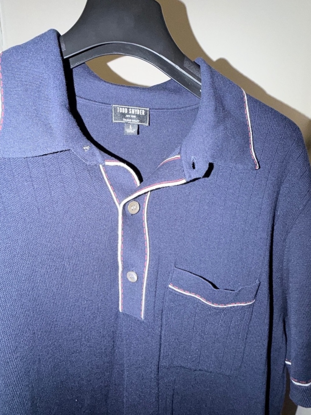 Todd Snyder Navy Polo - Picture 2 of 3